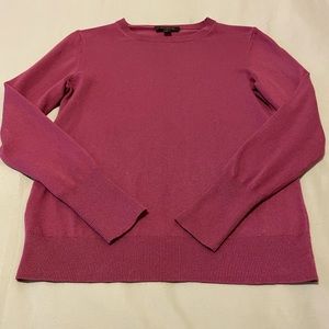 ANN TAYLOR MAUVE LIGHT WEIGHT KNIT SWEATER SIZE MEDIUM